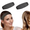 Quizzhe 2PCS Silicone Headband Transparent Fix Wig Grip Band Non Slip Comfort Natural Wig Grip Elastic Sport Yoga Headbands to Hold Wig Grip Cap for Womens (Style2)