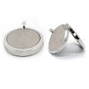 Aromatherapy Essential Oil Diffuser Necklace Stainless Steel lnspirational Locket Pendant(Flower)