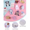 65PCS Acrylic Brooch Pins, Lorvain Cute Aesthetic Badges Pin Kawaii Backpack Pins Sheep Rabbit Dog Bear Girl Cartoon Brooch Pin for Backpacks Bags Jackets Hoodies Hats