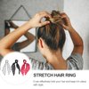 3pcs Polka Dot Hair Scrunchies Vintage Chiffon Hair Scarf Ties Stylish Bow Ponytail Holders for Women Girls