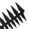 Double-Sided Detangling Comb for Men's Hairstyling - 20x8x0.5cm, Wide Tooth Design for Unique Styles at Salon or Home (Black)