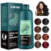 Black Hair Dye Shampoo Gray Hair Coverage for Women Men, Natural Herbal Petal Hair Color Shampoo 3 In 1, champu para canas