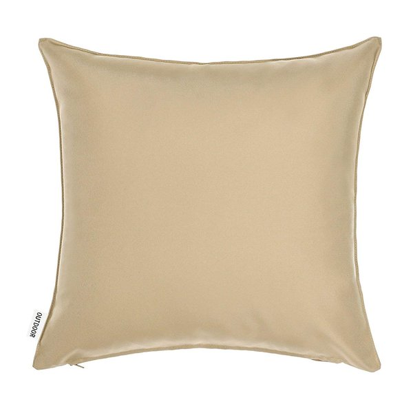 Alexandra's Secret - Outdoor Decorative Pillow Cover (18 x 18 Solid, Khaki)