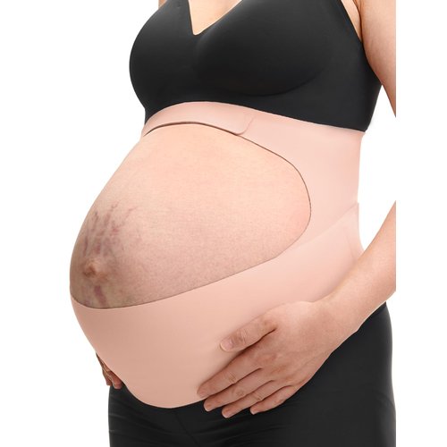 Momcozy Pregnancy Belly Band, CozySupport Ergonest Maternity Belly Band, Invisible Pregnancy Belt for Back, Abdomen, Waist