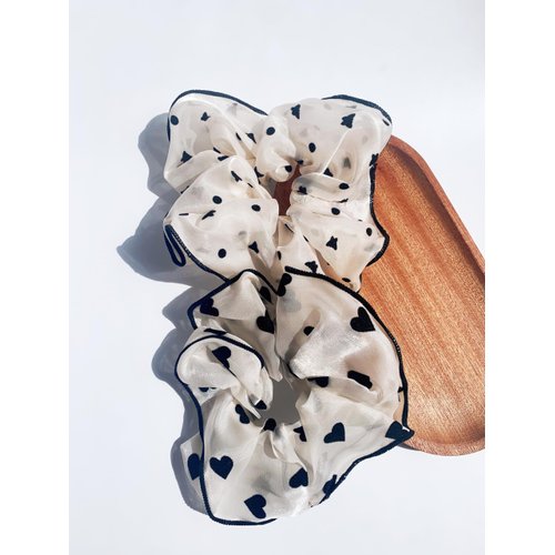 Lemeilleur 2pcs Fancy Chiffon Hair Scrunchies, For Thick Curly Hair Accessories,Soft Ropes Ponytail Holder No Hurt Your Hair Soft Hair Ties, for Women Hair Accessories Decorations