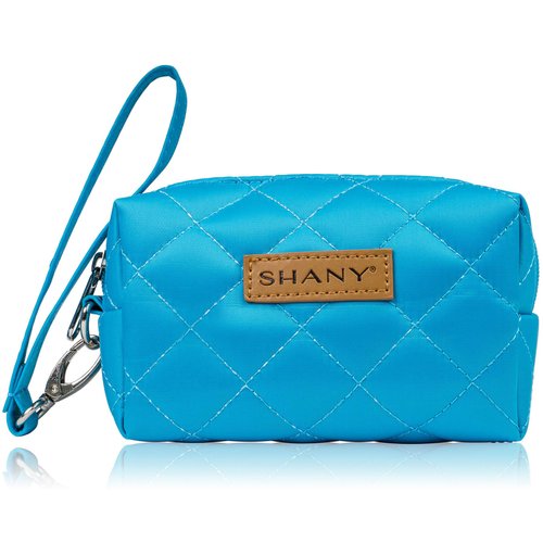 SHANY Limited Edition Travel Makeup Bag Cosmetics Tote Bag Make Up Organizer Women Purse for Toiletries, Ocean Blue