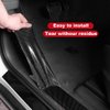 Automotive Car Door Edge Guards Door Sill Protector 5D Carbon Fiber Vinyl Wrap Film Threshold Bumper Paint Protection Strip Scuff Plate Anti-Collision Scratch Cover Universal for Most Cars 2in*33FT