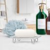 GUUKAR Bar Soap Dish Holder for Shower Bathroom Stainless Steel Rust Proof Self Draining with Beige Soap Saver Pad