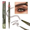 UCANBE Eyebrow Pen, Dual-Ended Eyebrow Pencil with 4-Fork-Tip & Gel Eyeliner for Women, Eye Brow Pen with Gel Eyeliner Pencil, Microblading Eyebrow Pencils with Hair Like Strokes, Classic Brown