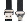 chenyang USB C Flat Cable USB 2.0 Male to USB C Male Ribbon Flex Extension Cable Adapter 0.5M