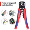 WORKPRO Self Adjusting Wire Stripper, 3-in-1 Automatic Wire Stripper/Cutter/Crimper, AWG10-24, 8 Inch Multi Pliers For Electrical Wire Stripping, Cable Cutting, Crimping,Red&blue