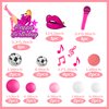 DRWATE 26 PCS Music Cake Toppers Pink Girl Birthday Cake Topper and Disco cake topper for Music Birthday Party Decorations Supplies (1)