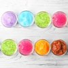 SATINIOR 6 Pack Plastic Pot Jars Round Clear Leak Proof Plastic Container Jars with Lid for Travel Storage, Eye Shadow, Nails, Paint, Jewelry (5 oz, White)