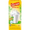 Glad OdorShield Small Trash Bags, Gain Original & Febreze, 4 Gal, 26 Count (Pack of 6) (Package May Vary)