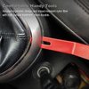 GLK Auto Trim Removal Tool Set, 5pcs Plastic Pry Tool Kit, Auto Trim Tool, Prying Tool, Car Door Panel Clip Revmoal Tool, Fasteners Remover, red