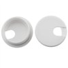 HJGarden 2PCS 1-1/2inch / 38mm Desk Grommet Wire Cord Cable Grommets Hole Cover for Office PC Desk Cable Cord Organizer Plastic Cover, White