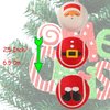 LUCKITTY 3 Packs Christmas Dog Tennis Balls Interactive Toy Puppy for Small Medium Dogs Training Playing- Santa Claus Patterns 2.5 Inch