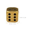 Metal Dice Set 6pcs Brass Dices Game Dice Metal Dices Poker Party Game Toy Portable Dice Man Boyfriend Club Bar Entertainment Game Accessories