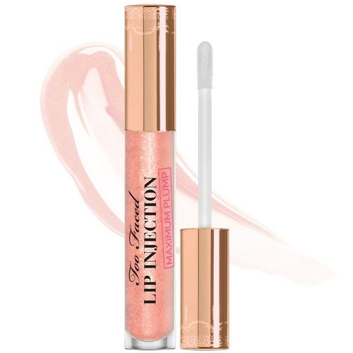 Too Faced Lip Injection Maximum Plump Extra Strength Lip Plumper Gloss, Cotton Candy Kisses, 0.14 Ounce
