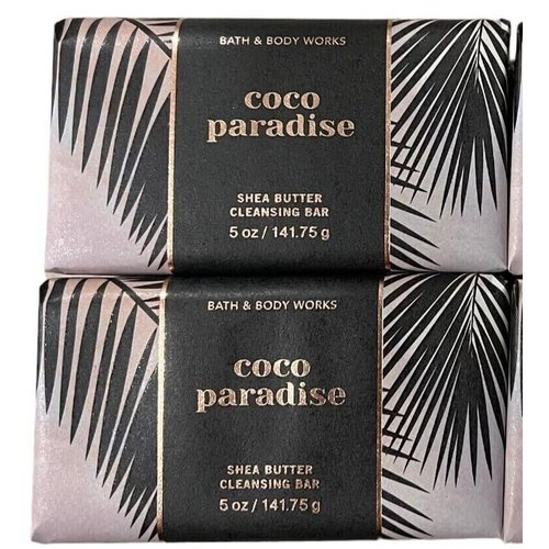 2 pack For Men Shea Butter Cleansing Bar soap 5 oz each Men's Collection COCO PARADISE