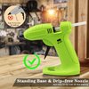 Cordless Hot Glue Gun, Glue Gun Cordless & Rechargeable, Cordless Gun Glue, USB Glue Gun with 30 Glue Gun Sticks & Battery Operated & Charger Glue Guns Kit for Crafts DIY Arts Home Repairs