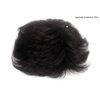H&Bwig Men Short Toppers Hairpiece Hair Extensions (Natural Black) for Covering White Loss Hair Toupee