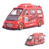 Ailejia Sprinter Van Car Toy Hot Rod Diecast Metal Model Toy Car-1:24 Scale Model Graffiti Sprinter Van Car with Sound and Light, Pull Back Vehicles Model Car with Sound and Light for Kids (Red)