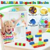 Dilabnba 32PCS Magnetic Building Blocks for Kids Ages 3-5, 1Inch Magnetic Blocks for Toddler, 3D Magnet Cube Montessori Toy, Preschool STEM Educational Sensory Magnet Toy with Letter Number Graph