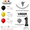 DEAPEICK 134pcs Balloons Race Car Birthday Party Supplies Decorations for Boys - Racing car Theme Party Supplies Happy Birthday Racecar Number Balloons Garland Kit Vroom Birthday Party Decorations