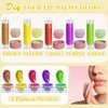 BRIPATI DIY Lip Balm Making Kit, Lip Balm Kit for Adults Lip Gloss Kit to Make Your Own Lip Balm with Natural Beeswax, Lip Base Oil, Essential Oil, Empty Lip Balm Tubes Jars, Moisturizing Lip Balm Kit