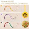 Arrebol Cat Chew Toys for Indoor Cats,Teeth Cleaning, Dental Health, Improve Digestion, Interactive Cat Teething Toy Cat Dental Toys(3Pcs) 2PCS Colorful Yarn Cat Balls Built-in Bell