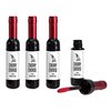 Cherry Scented Wine Bottle Design 6ml Pink Lip Tint Gloss 4 Pack