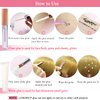 Hair Face Gems Rhinestones with Makeup Glue, Flat Back Colorful Jewels Crystal Half Round Pearl Gold Holographic Glitters Sequins Kit, Wax Pencil Tweezer and Brush for Face Eye Hair Body Makeup