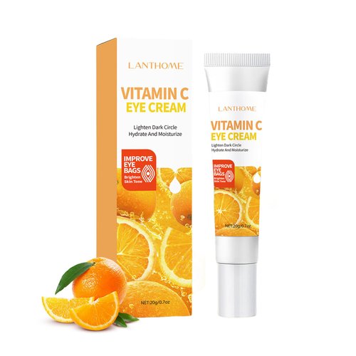 BSMKCL Vitamin C Eye Cream For Dark Circles, Under Eye Cream Anti Wrinkles For Reduce Puffiness And Bags Fine Lines, Wrinkles, Hydrating Eye Lifting Skin Care Anti Aging Eye Cream(0.7 FL.Oz)