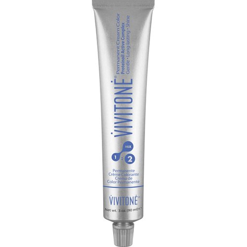 Vivitone Permanent Cream Color (8N Light Blonde) 3oz. - 100% Grey Coverage, Long Lasting Shine, Made in Italy.