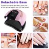 268W UV LED Light Lamp Nail Dryer for Gel Polish with 57 pcs Dual Light Beads 4 Timer Setting and Automatic Sensor