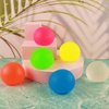 6Pcs Sugar Ball, 2.4" Slow Rise Squishy Stress Relief Balls Clear Malt Syrup Filled Moldable Relaxing Sensory Fidget Stress Toy Hand Exercise Balls Gift for Friends