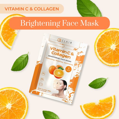 Clear Beauty Korean Vitamin C and Collagen Daily Face Moisturizer - Restore & Brighten Skin Tone, Moisturizing, Firming & Anti-aging Cream - Cruelty Free Korean Skin Care For All Skin Types