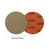 65pcs Sandpaper 3Inch Sanding Disc 60-10000 Grit Wet Dry Sandpaper with M10 Backing Pad,2pcs Interface Pad for Wood Metal Mirror Jewelry Car Polishing Headlight Cleaner Set