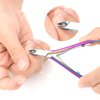 4 Packs Cuticle Nipper, Premium Stainless Steel Cuticle Trimmer for Manicure & Pedicure at Home/Spa/Salon [Rainbow Color]