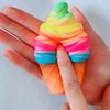 Ice Cream Squishy Fidget Item - Small Squishy Stress Ice Cream Stress Relief Party Favors Fidget Tool Adults - Small Squishy Stress Tool Ice Cream Party Favors