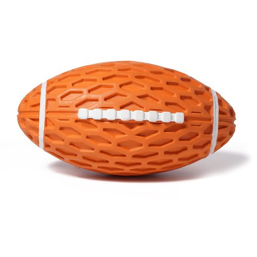KOL Dog Plush Toys Dog Chew Toys Pet Squeaky Toys with Crinkle Paper, Interactive, Chewing and Durable Toys for Puppy Dogs and Medium Dogs. (Ball Orange)