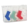 Primal Elements Glycerin Christmas Bar Soap | Helps All Skin Types, Sensitive, Oily & Dry Skin | NO PARABENS, VEGAN, GLUTEN FREE, 100% VEGETABLE BASE - (Christmas Stockings)