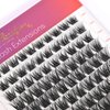 Wleec Beauty Wispy Lash Clusters for DIY Lash Extensions, 120PCS Individual Lashes D Curl Cluster Eyelash Extensions (LC10, Mix 8-16mm)