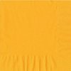 50 Plain Solid Colors Luncheon Dinner Napkins Paper - Harvest Yellow/School Bus Yellow