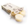 Vanilla Bean Premium Tealight Candles - 6 Beige Highly Scented Tea Lights - Beautiful Candlelight - Made in The USA - Bakery & Food Collection