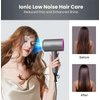 D090 Foldable Hair Blow Dryer with Diffuser Concentrator, 1875W Professional Portable Ionic Hair Dryers and Accessories Fast Drying for Women Thick and Curly Hair Without Hair Damag, for Beauty Care