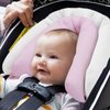 Pro Goleem Car Seat Head Support Infant, Soft Infant Car Seat Insert, 2 in 1 Carseat Head Support for Newborn, Perfect for Car Seat, Stroller, Swing, Bouncer, Pink and White
