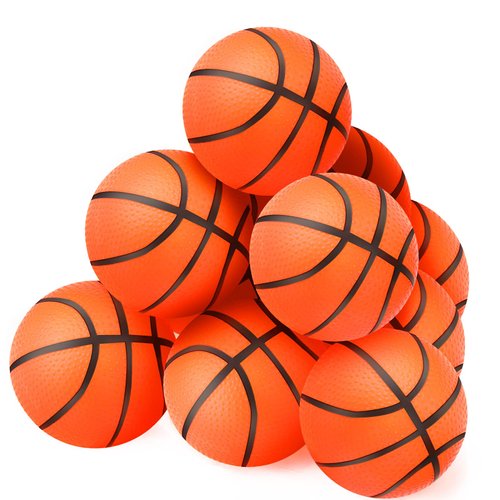 Civaner 20 Pieces Mini Soccer Ball Bulk 4 Inches Inflatable Soccer Balls for Kids Toddlers Small Bouncy Toys Balls for Kids Sports Game Party Supplies(Basketball Style)