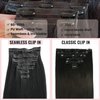 7pcs Clip in Hair Extensions Yaki Jet Black Seamless Clip in Hair Extensions Human Hair 16 Inch 100 Grams Thick Ends Remy Hair Extensions Clip ins Full Head Natural Real Human Hair